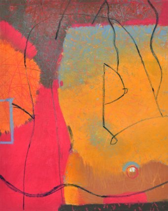 Graphique "Fiamma", illustrateur Daria Most pastel papier à la Jose Art Gallery