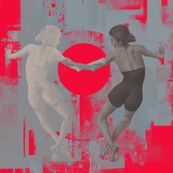 Arte digital "Eu estou com você para sempre", artista digital Anna Shee na Jose Art Gallery