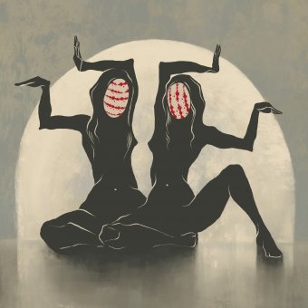 Arte digital "Dança dos Dois Eus", artista digital Anna Shee na Jose Art Gallery