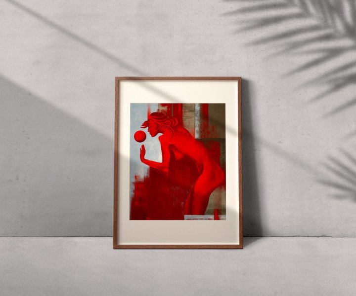 Immagine aggiuntiva 1: Dipinti Nudo Arte digitale "La danza con il sole", artista digitale Anna Shee 