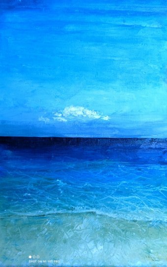 Painting "Illusory depths" by painter Mimmo Supino oil cardboard at Jose Art Gallery