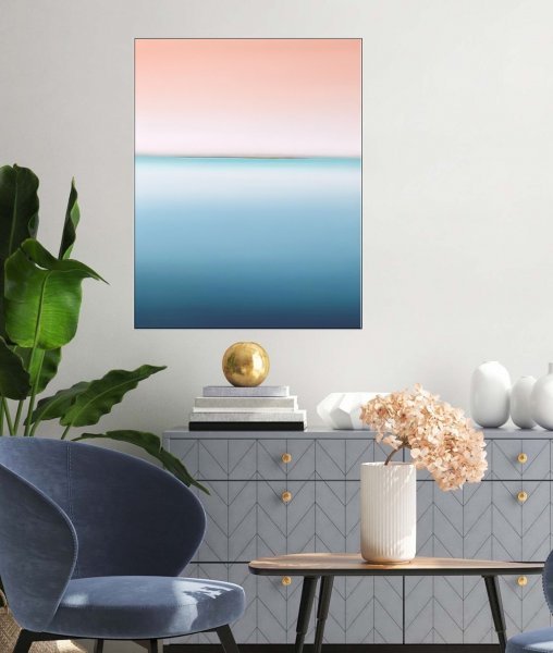 Contemporary Art Marine Art Painting Horizon of Emotions #124 by painter Larissa Uvarova oil canvas 