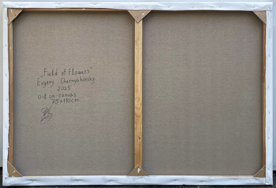 Dodatkowy obraz 6: Impresjonizm Martwa natura Malarstwo "Pole kwiatów", malarz Yevgeny Chernyakovsky olej płótno 