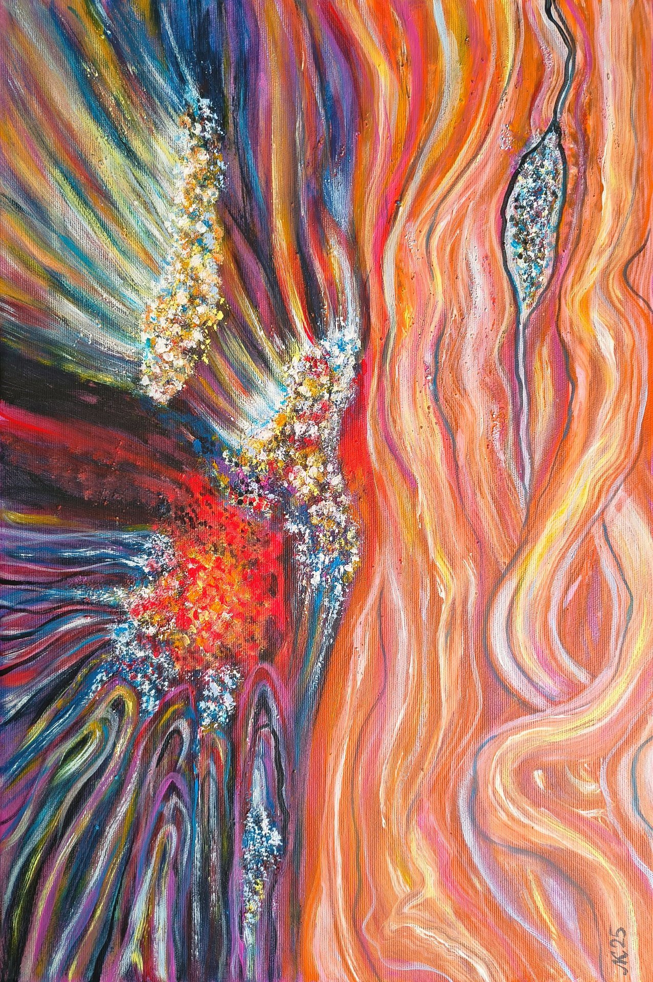 Samum: The Desert Wind’s Embrace Painting by Lena Kolambet