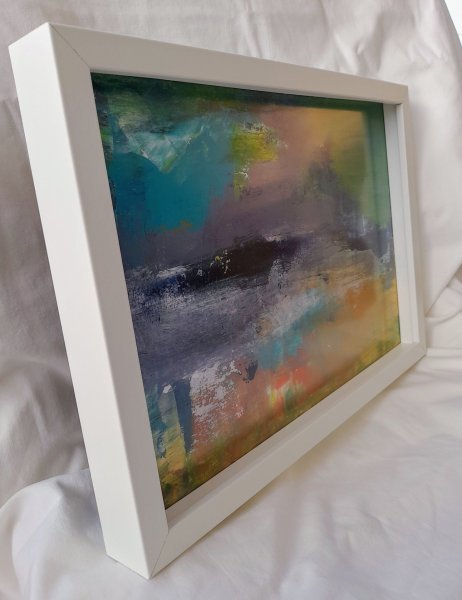 Дополнительное изображение 1: Абстракционизм Пейзаж Живопись "Маленькие летние желания II" живописец Roser JB смешанная техника дерево 