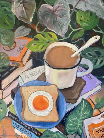 Уютное утро с книгами