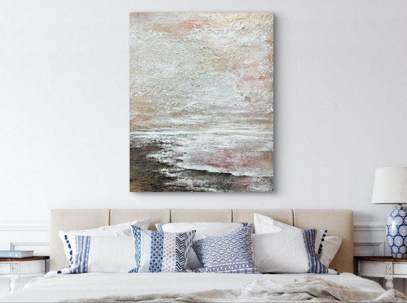 Дополнительное изображение 2: Импрессионизм Интерьер Живопись "Уход" живописец Ксения Елисеева смешанная техника холст 