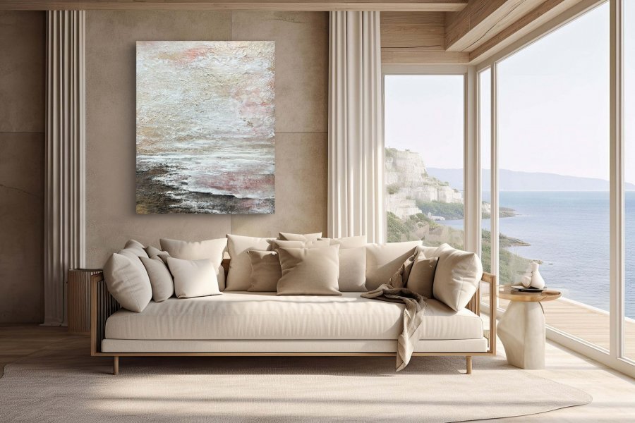 Дополнительное изображение 3: Импрессионизм Интерьер Живопись "Уход" живописец Ксения Елисеева смешанная техника холст 