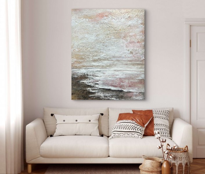 Дополнительное изображение 4: Импрессионизм Интерьер Живопись "Уход" живописец Ксения Елисеева смешанная техника холст 