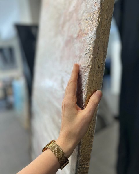 Дополнительное изображение 9: Импрессионизм Интерьер Живопись "Уход" живописец Ксения Елисеева смешанная техника холст 