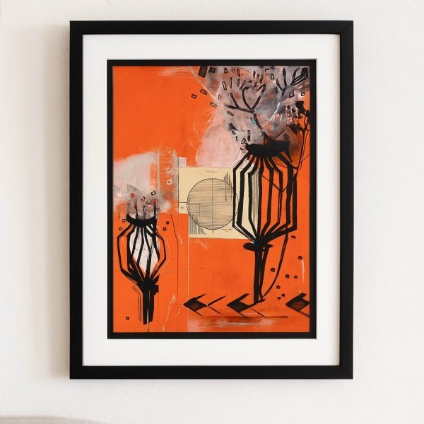 Immagine aggiuntiva 1: Arte figurativa Genere Pittura "Sogni di Papavero. Vivace Espressione Floreale", pittore Noumenona acrilico gesso 