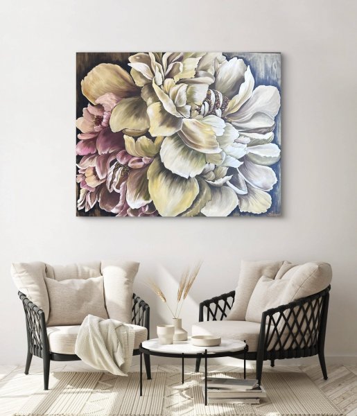 Immagine aggiuntiva 6: Realismo Floreale Pittura "Peonie alla luce del sole", pittore Vera Kozlovskih olio tela 