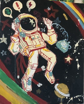 Живопись "Глубины Космоса: Краски Вселенной", живописец Анна Мацюк акрил картон в Jose Art Gallery