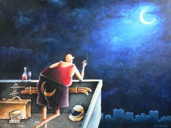 Живопись "Мечты о прошлом", живописец Kostyantyn Kazanchev акрил холст в Jose Art Gallery