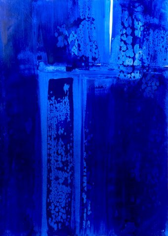 Deep Blue – Large Abstract Acr