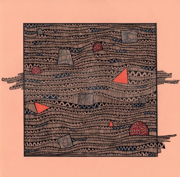 Abstract Religious Drawing Flouting thoughts by illustrator Robert Borynskyy mixed method paper 