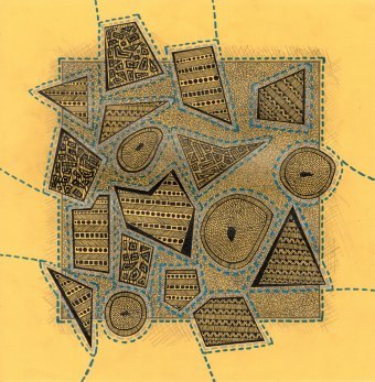 Grafika "W nurcie chaosu", ilustrator Robert Borynskyy technika mieszana papier w Jose Art Gallery