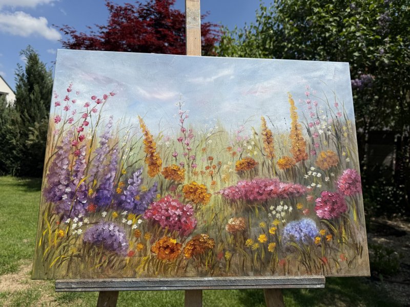Whispers of Wild Bloom Painting by Tanja Frost
