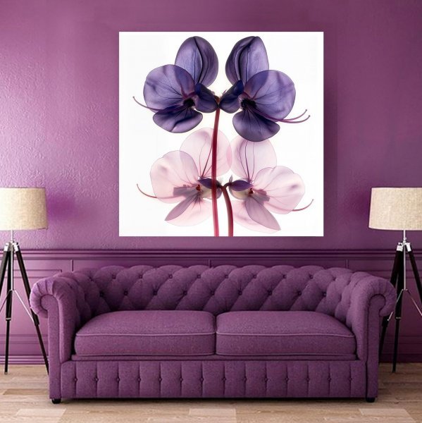 Immagine aggiuntiva 1: Colorato Natura Fotografia "A Botanical 68: Fioritura eterea rosa e viola", fotografo Michael F 