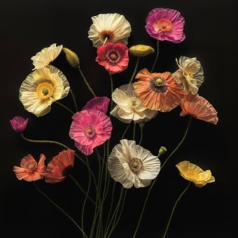 Papaveri 88. Colori floreali radiosi