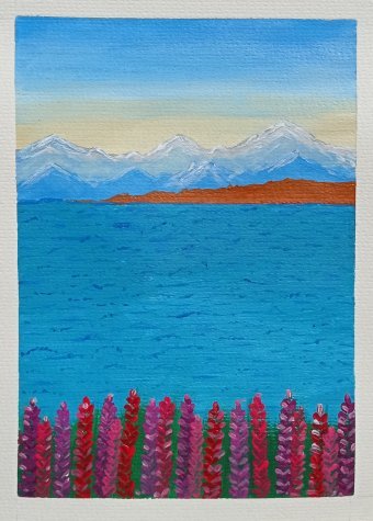 Painting "Acrylic painting" by painter Sumiya Muna acrylic paper at Jose Art Gallery