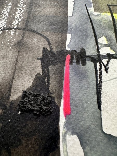 Immagine aggiuntiva 3: Astrattismo Genere Pittura "Kepler 452b", pittore Noumenona acrilico carta 