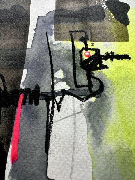 Immagine aggiuntiva 5: Astrattismo Genere Pittura "Kepler 452b", pittore Noumenona acrilico carta 