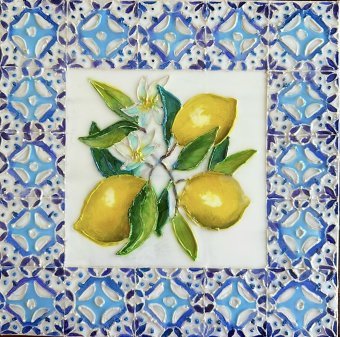 Живопись "Лимонная любовь", живописец Дарья Чайка смешанная техника холст в Jose Art Gallery