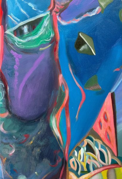 Дополнительное изображение 4: Абстракционизм Городской пейзаж Живопись "Дерево тысячи глаз" живописец Constantin Roucault масло холст 