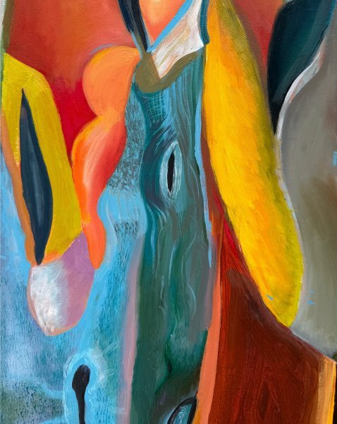 Дополнительное изображение 5: Абстракционизм Городской пейзаж Живопись "Дерево тысячи глаз" живописец Constantin Roucault масло холст 