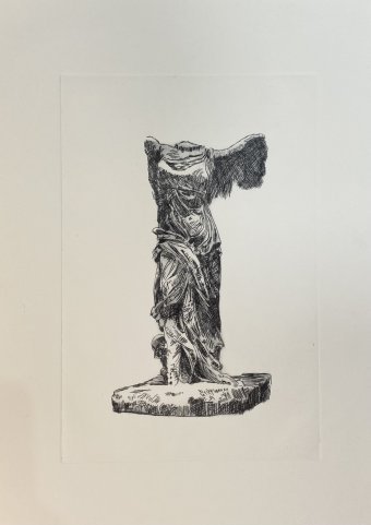 Painting "Wings of Victory: Eternal Inspiration" by painter Helha K. engraving vellum at Jose Art Gallery
