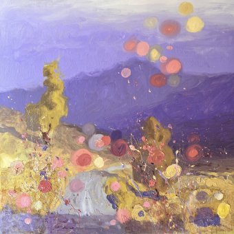 Живопись "Sunny Morning in Carpathians", живописец Andrii Kovalyk масло бумага в Jose Art Gallery