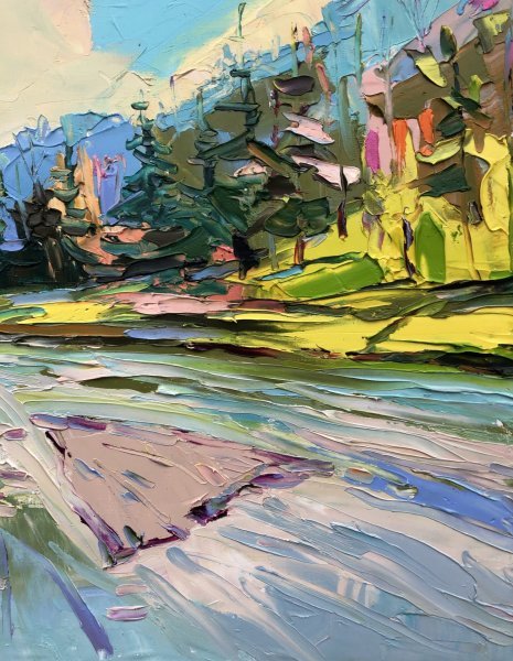 River Painting by Bohdan Vynarchyk - Jose Art Gallery