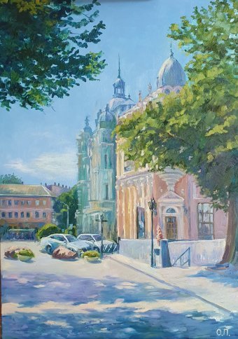 Pintura "O Sopro do Passado no Presente", pintor Oksana Potomkina óleo tela de pintura na Jose Art Gallery