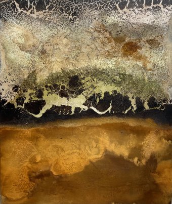 Painting "Autunno XXV" by painter Marion Kotyba mixed method canvas at Jose Art Gallery