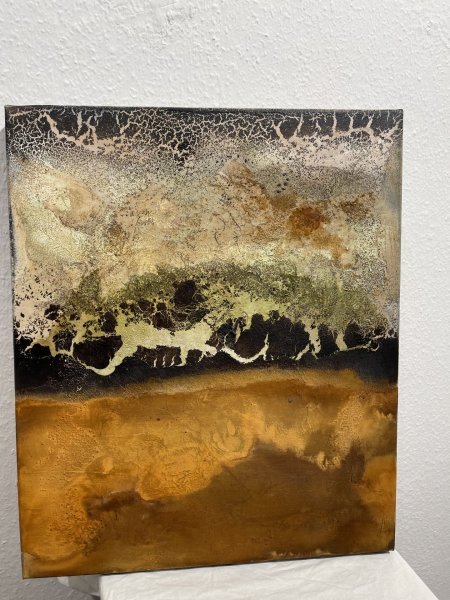 Дополнительное изображение 3: Абстракционизм Интерьер Живопись "Autunno XXV" живописец Marion Kotyba смешанная техника холст 