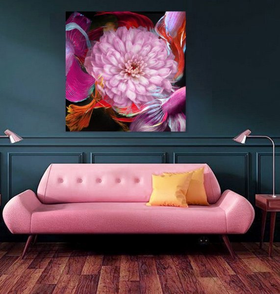 Image supplémentaire 1: Couleur La nature Photographie "Kaléidoscope 14 : Betta coloré et fleurs", photographe Michael F 