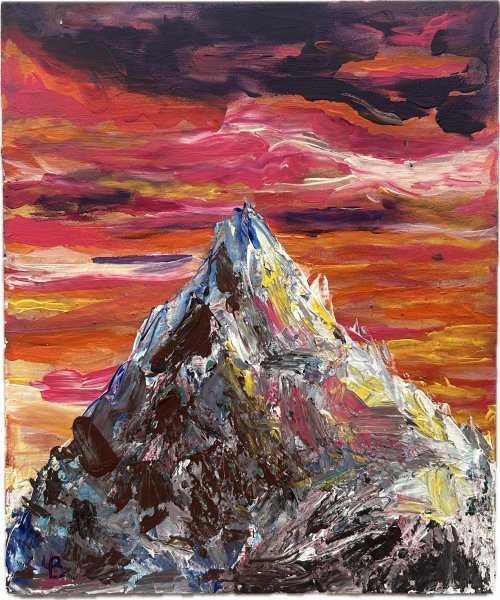 絵画 Iconic Landscape A 150-year-old painting of Enchanted Rock by German-born landscape