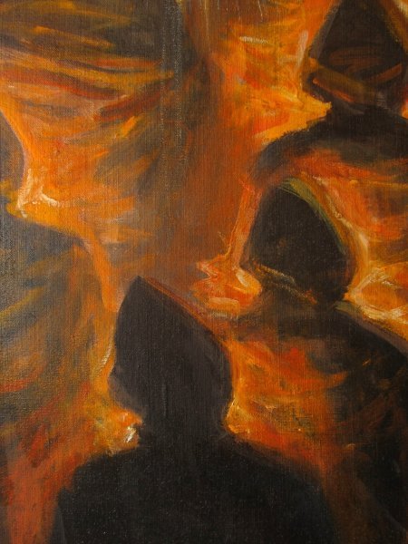 ...the Light shines in dark.. Painting by Serhiy Roy