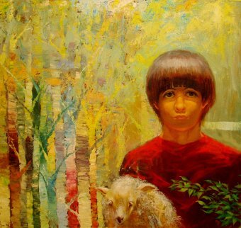 Painting "Sheeper" by painter Serhiy Roy oil canvas at Jose Art Gallery