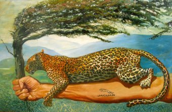 Painting "JAGUAR" by painter Serhiy Roy oil canvas at Jose Art Gallery