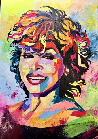 Pintura "Tina Turner", pintor Oxana_art acrílico lienzo en Jose Art Gallery