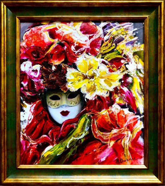 Mask Painting by Anastasiya Bernie - Jose Art Gallery