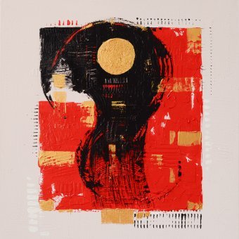Peinture "Résumé #5", peintre Anna Shee acrylique toile à la Jose Art Gallery