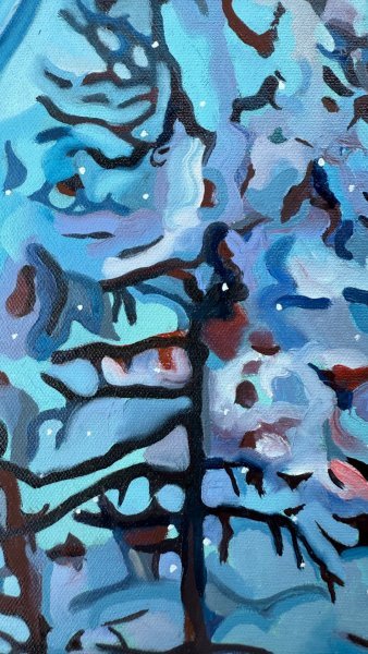 Дополнительное изображение 3: Экспрессионизм Пейзаж Живопись "Les Grisons" живописец Constantin Roucault масло холст 