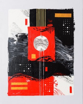 Malarstwo "Streszczenie nr 8", malarz Anna Shee akryl płótno w Jose Art Gallery