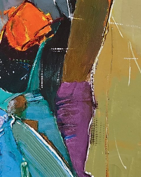 Imagen adicional 4: Expresionismo Retrato Pintura "Malachite Intonation", pintor Alexander Aksyonov acrílico lienzo 