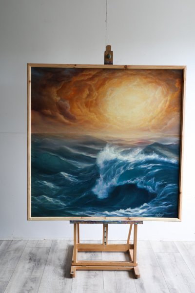 Beyond the sky Painting by Olha Rusynchuk - Jose Art Gallery