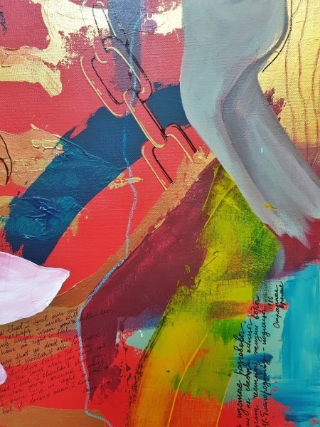 Fake - freedom and choice Painting by Liana Dugujeva