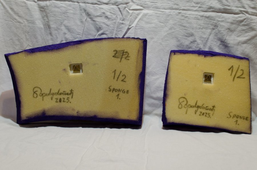 Additional view 5: Abstract Genre Painting Sponge 1 by painter Boris Subotic oil fabric 